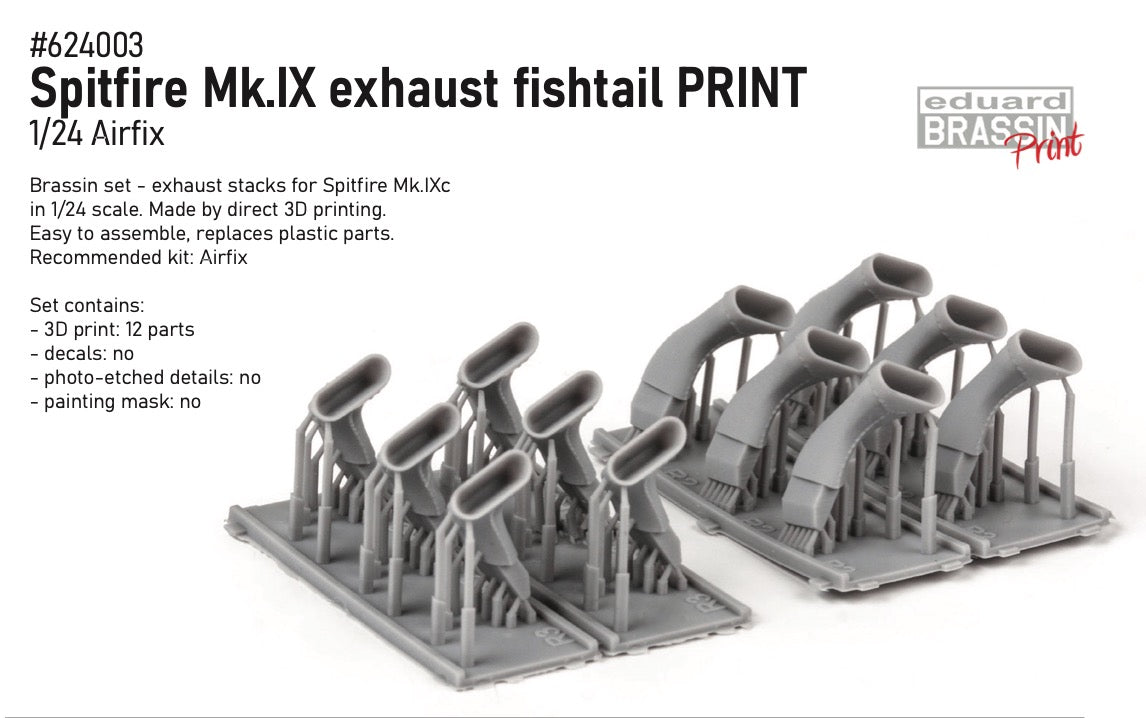 Eduard Brassin ED624003 1:24 Supermarine Spitfire Mk.IXc exhaust fishtail