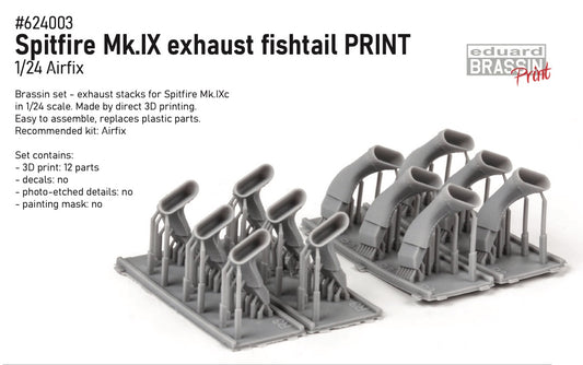 Eduard Brassin ED624003 1:24 Supermarine Spitfire Mk.IXc exhaust fishtail