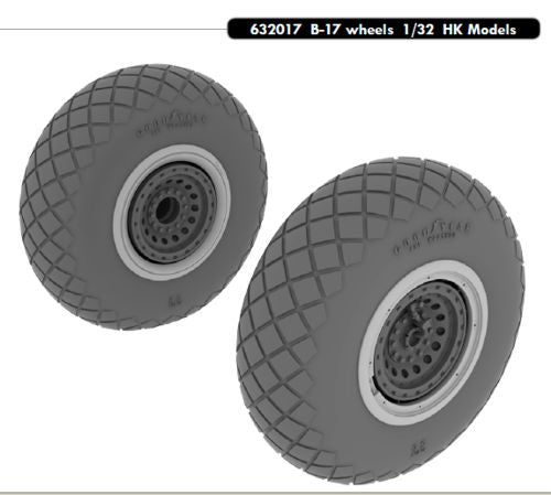 Eduard Brassin ED632017 B-17G Flying Fortress Weighted Wheels 1:32