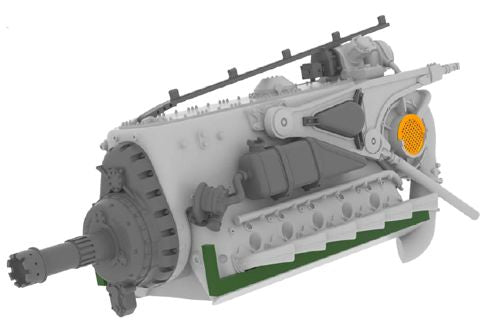 Eduard Brassin ED632025 1:32 Messerschmitt Bf-109G-6 engine