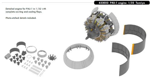 Eduard Brassin ED632032 1:32 Vought F4U-1 Corsair Bird Cage engine