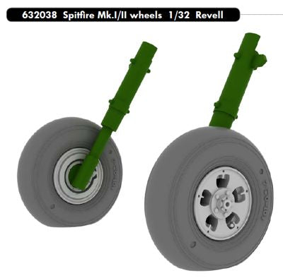 Eduard Brassin ED632038 Spitfire Mk.IIa Weighted Wheels 1:32