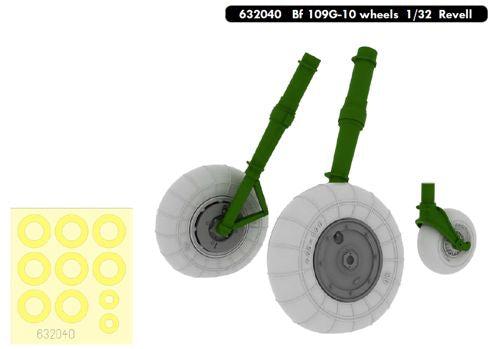 Eduard Brassin ED632040 Bf-109G-10 Weighted Wheels 1:32