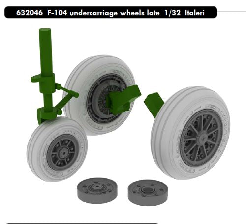 Eduard Brassin ED632046 1:32 F-104C Starfighter Late Weighted Wheels