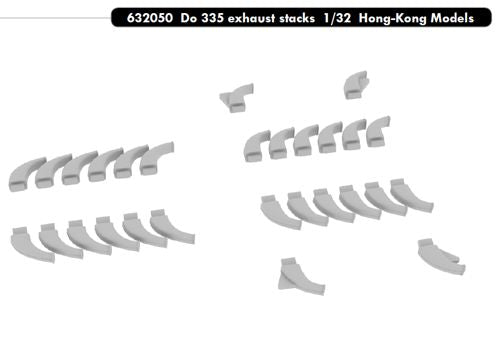 Eduard Brassin ED632050 1:32 Dornier Do-335B-2 'Zerstorer' exhaust stacks