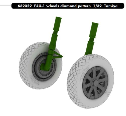 Eduard Brassin ED632052 1:32 F4U-1 Corsair Weighted Wheels Diamond