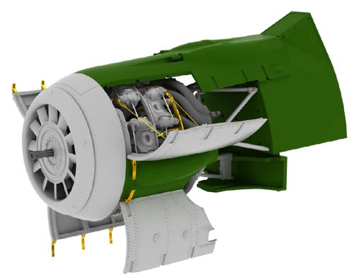 Eduard Brassin ED632063 1:32 Focke-Wulf Fw-190F-8 engine