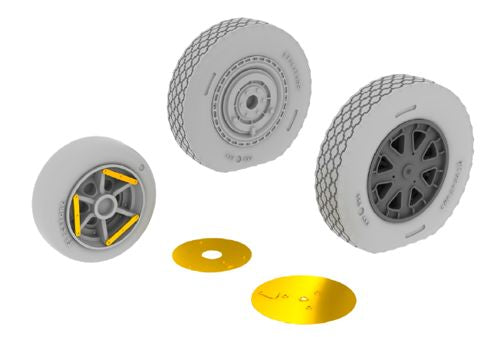Eduard Brassin ED632073 1:32 Bell P-39Q/N late wheels with weighted tyre effect