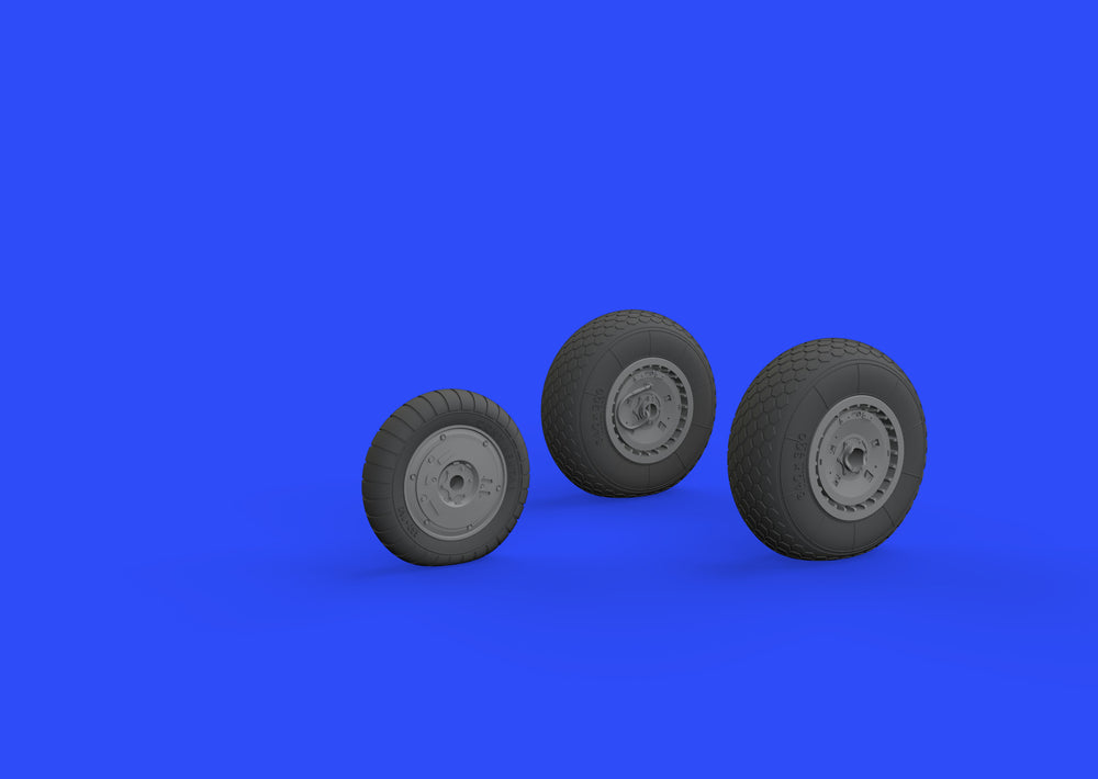 Eduard Brassin ED632100 1:32 Messerschmitt Me-262 wheels with Wtd tyre effect