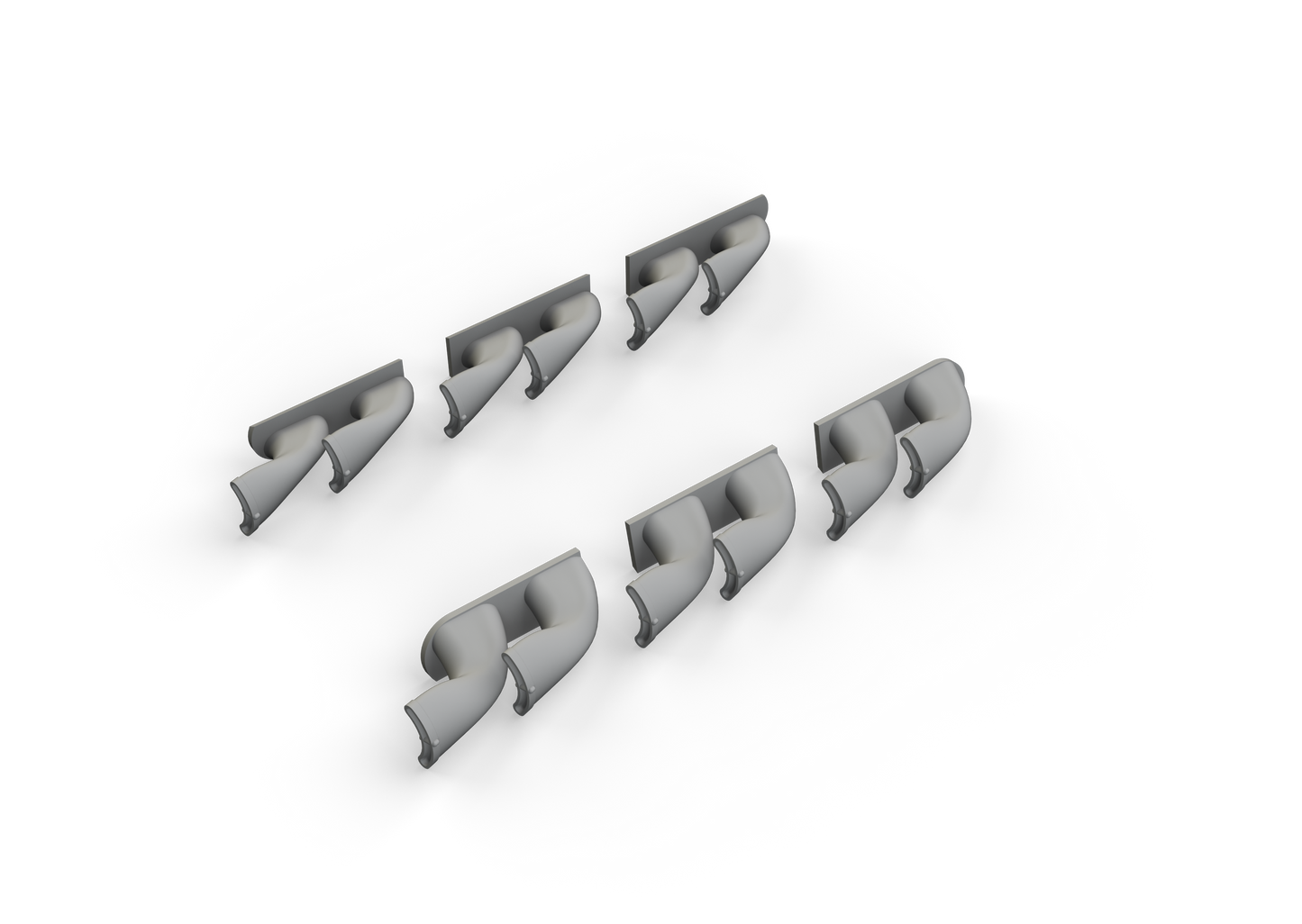 Eduard Brassin ED632139 1:32 Curtiss P-40E Warhawk exhaust stacks fishtail