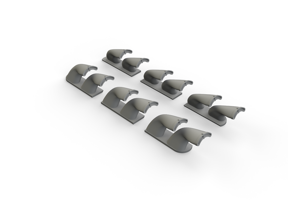 Eduard Brassin ED632139 1:32 Curtiss P-40E Warhawk exhaust stacks fishtail