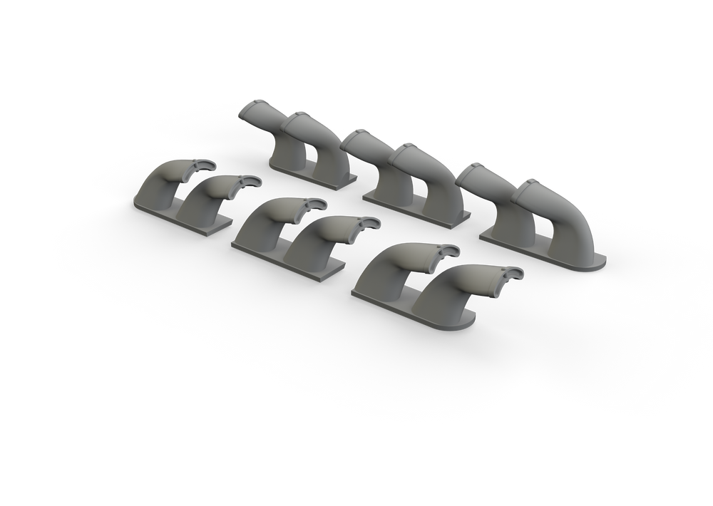 Eduard Brassin ED632139 1:32 Curtiss P-40E Warhawk exhaust stacks fishtail