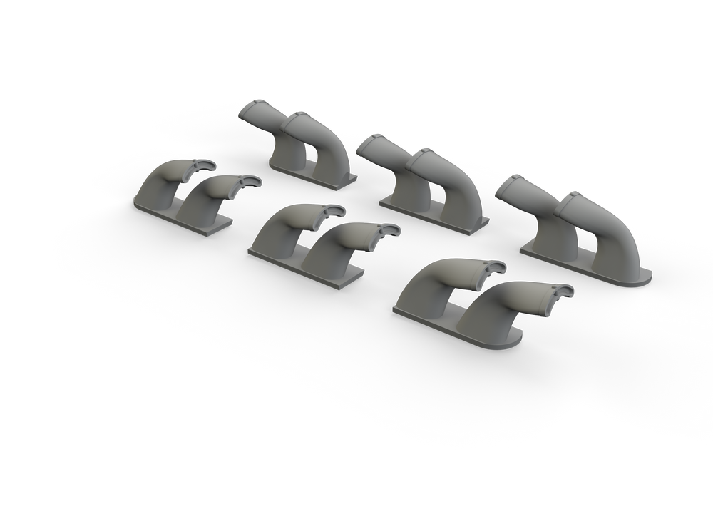 Eduard Brassin ED632139 1:32 Curtiss P-40E Warhawk exhaust stacks fishtail