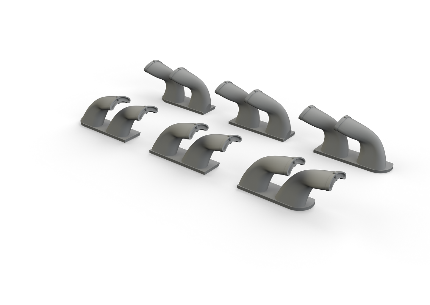Eduard Brassin ED632139 1:32 Curtiss P-40E Warhawk exhaust stacks fishtail