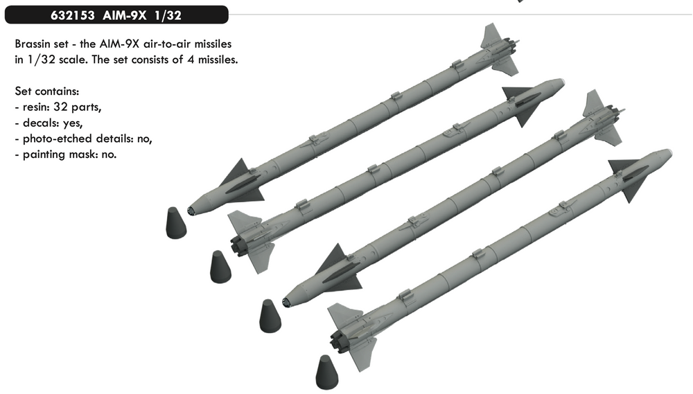 Eduard Brassin ED632153 1:32 AIM-9X