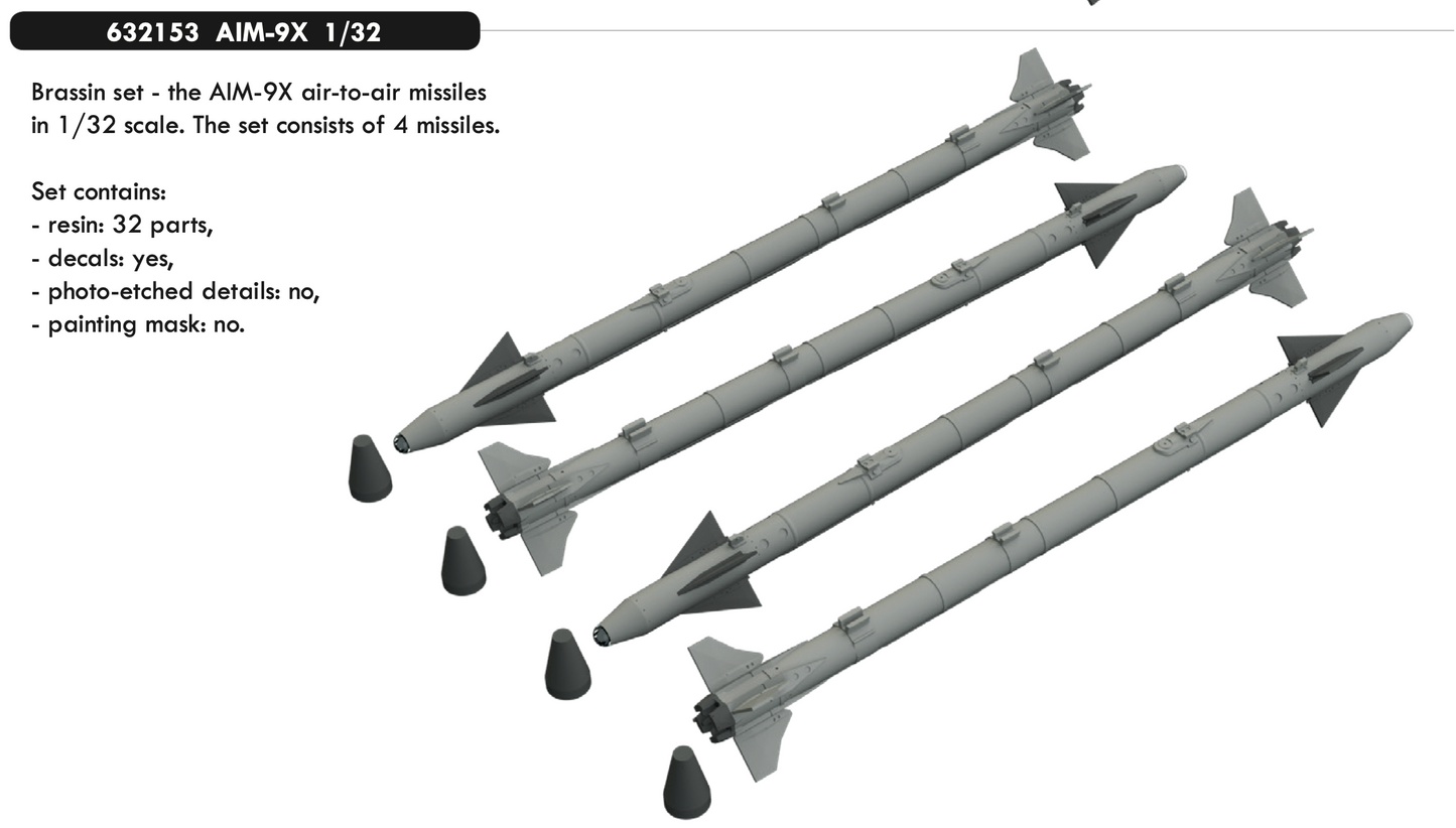 Eduard Brassin ED632153 1:32 AIM-9X