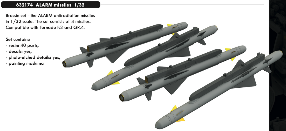 Eduard Brassin ED632174 1:32 ALARM missiles