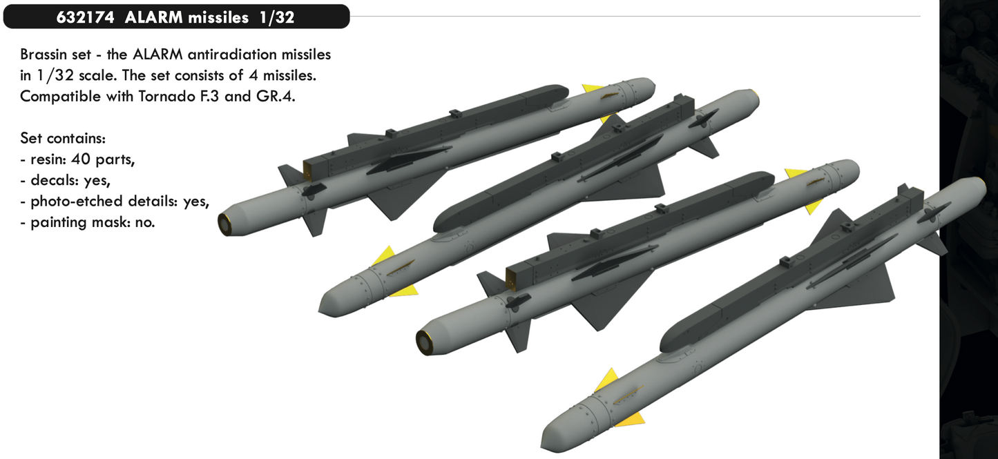 Eduard Brassin ED632174 1:32 ALARM missiles