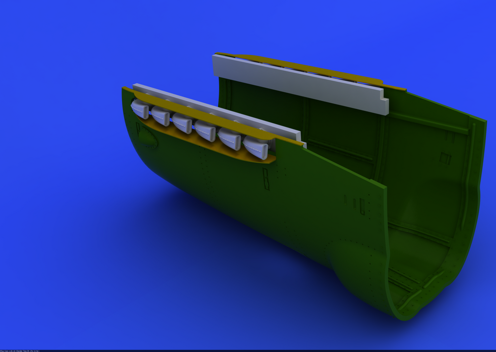 Eduard Brassin ED632184 1:32 Messerschmitt Bf-109G-2/4 exhaust stacks