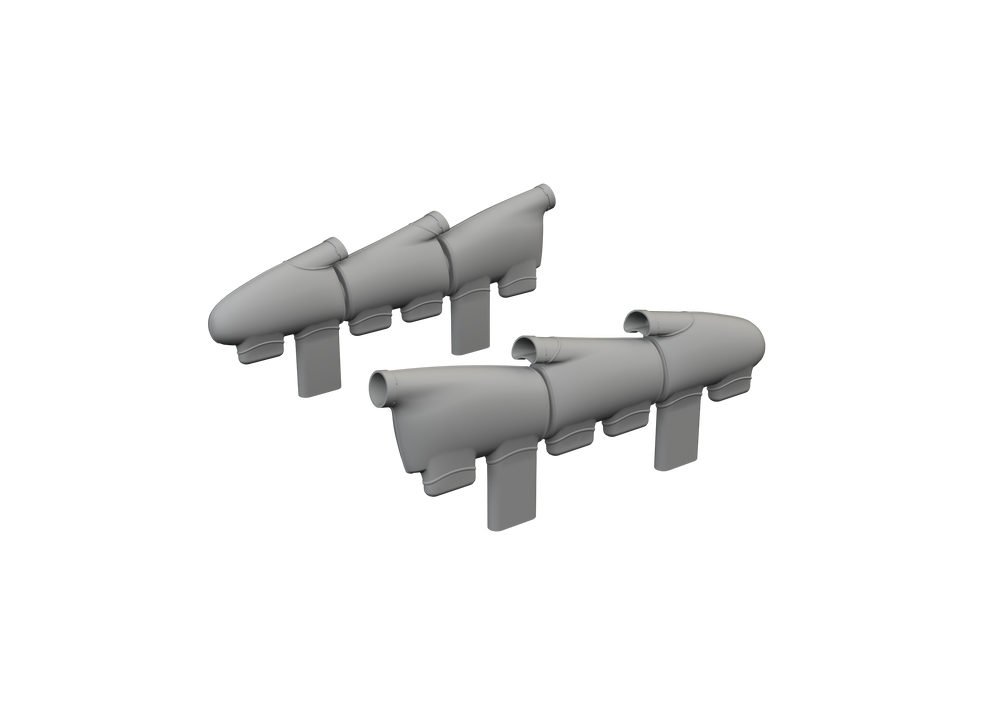 Eduard Brassin ED632196 1:32 Supermarine Spitfire Mk.Ia exhaust stacks