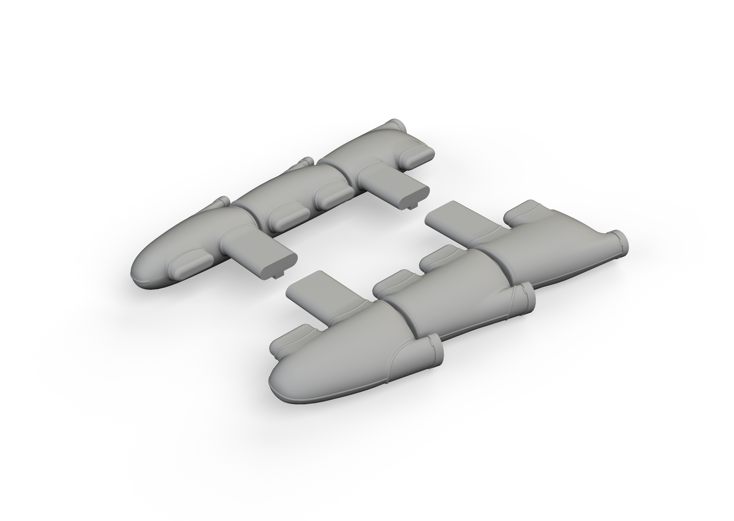 Eduard Brassin ED632196 1:32 Supermarine Spitfire Mk.Ia exhaust stacks