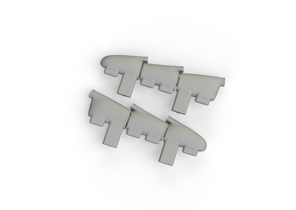 Eduard Brassin ED632196 1:32 Supermarine Spitfire Mk.Ia exhaust stacks