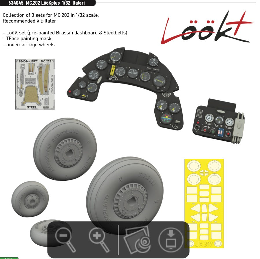 Eduard Brassin ED634045 1:32 Macchi C.202 LooK plus