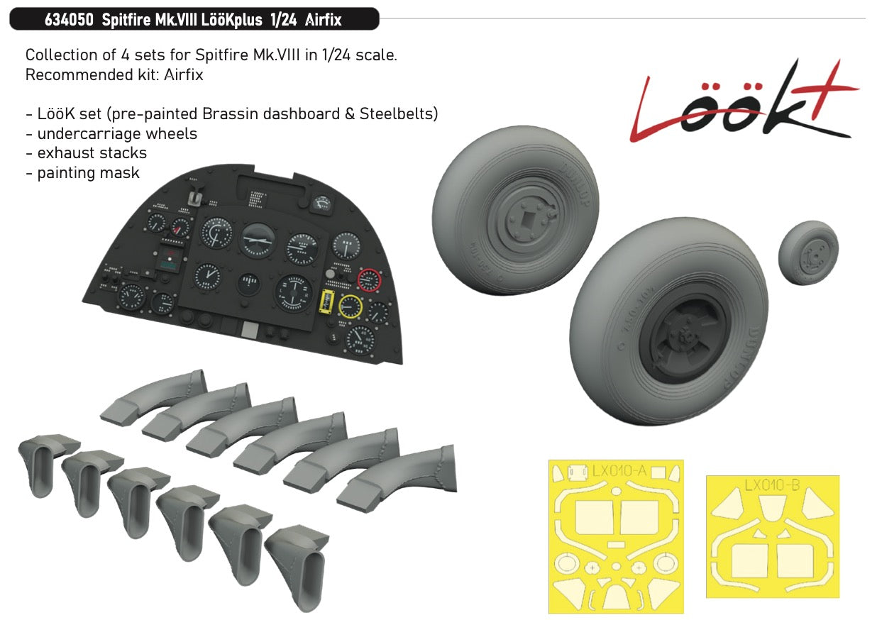 Eduard Brassin ED634050 1:32 Supermarine Spitfire Mk.VIII LooKplus series 1:24