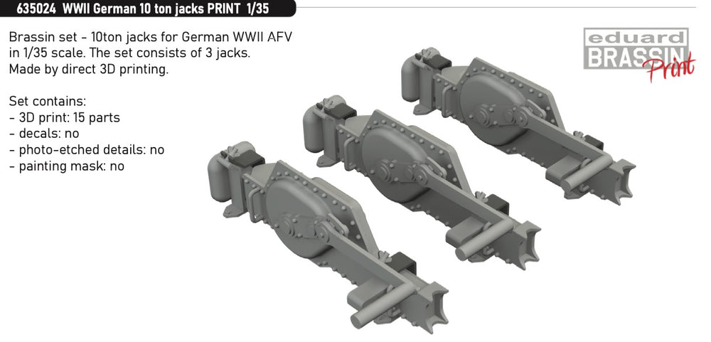 Eduard Brassin ED635024 1:35 WWII German 10 ton jacks