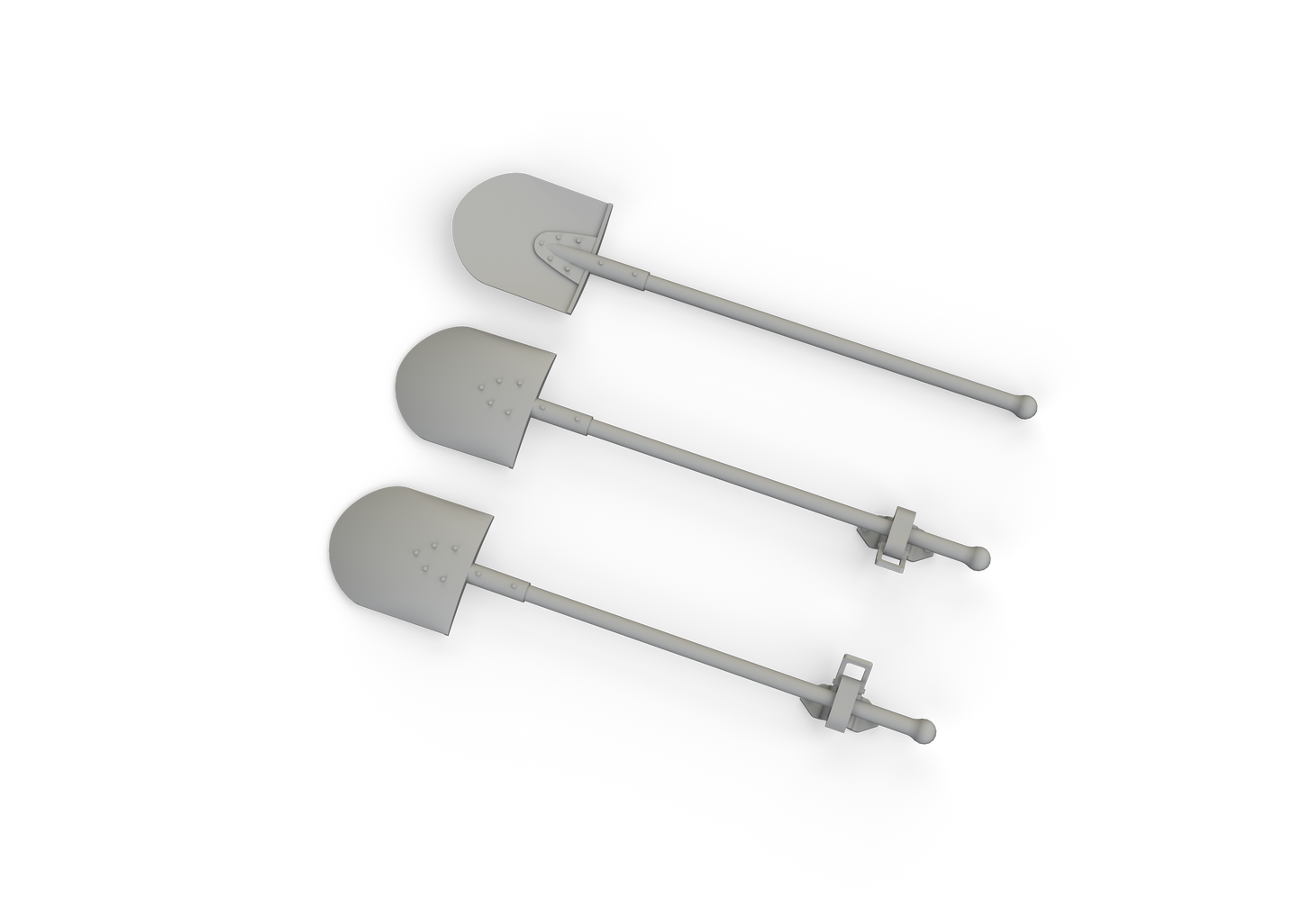 Eduard Brassin ED635025 1:35 WWII German shovels