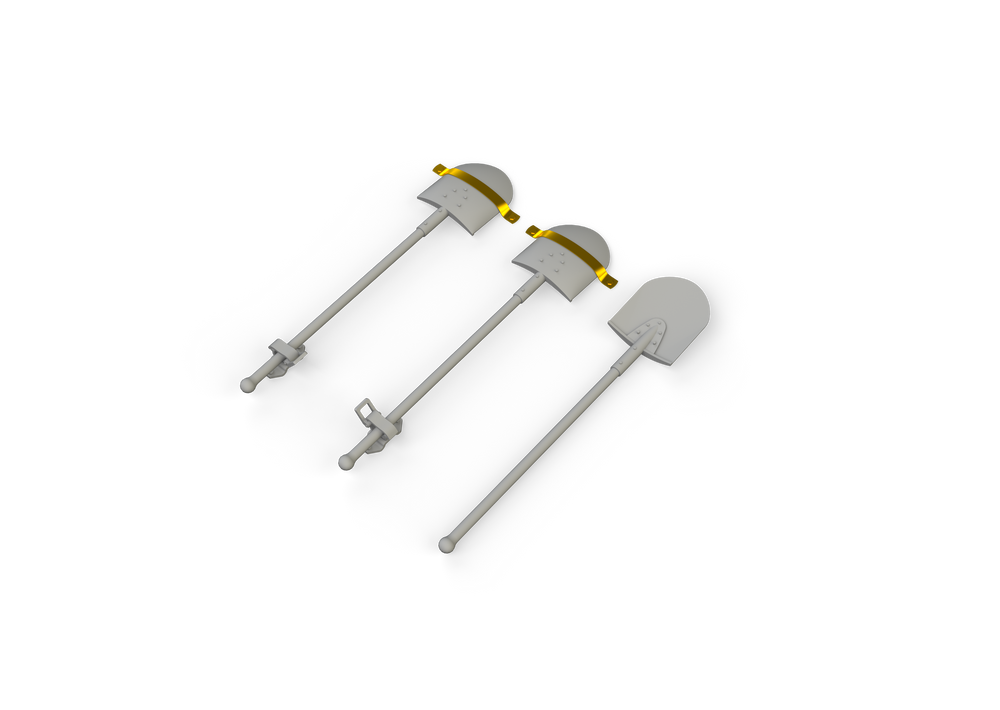 Eduard Brassin ED635025 1:35 WWII German shovels