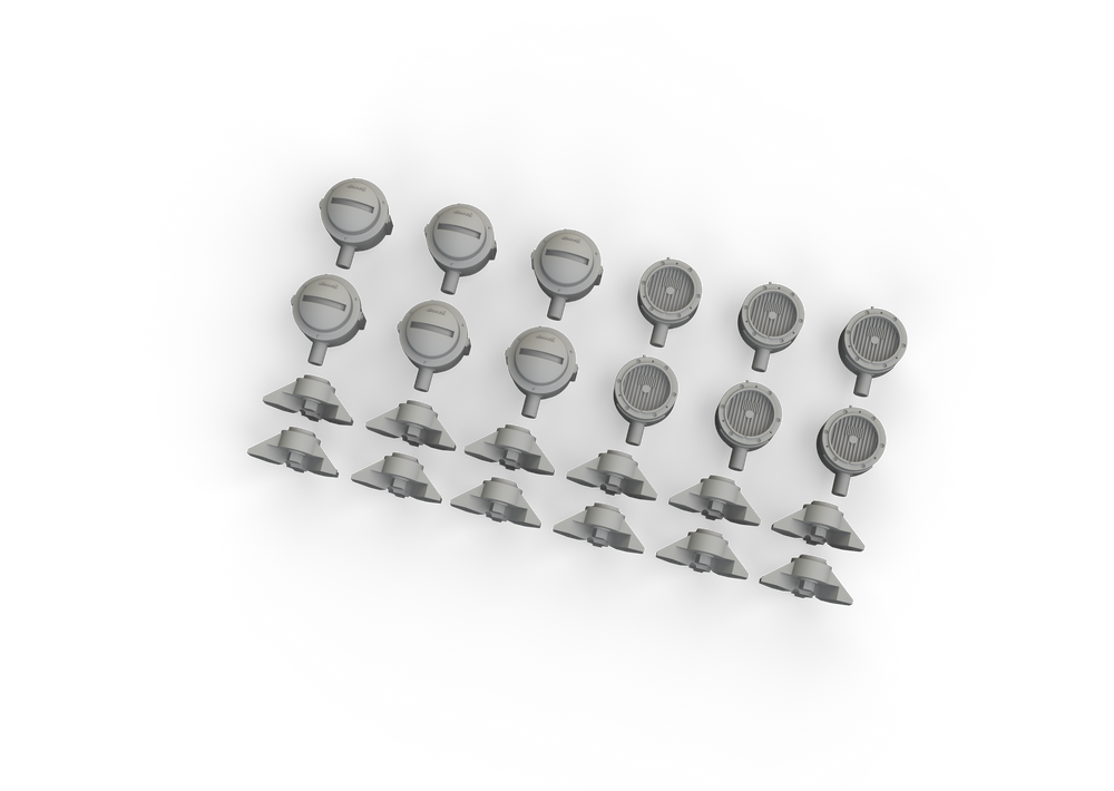 Eduard Brassin ED635029 1:35 WWII German lamp headlights