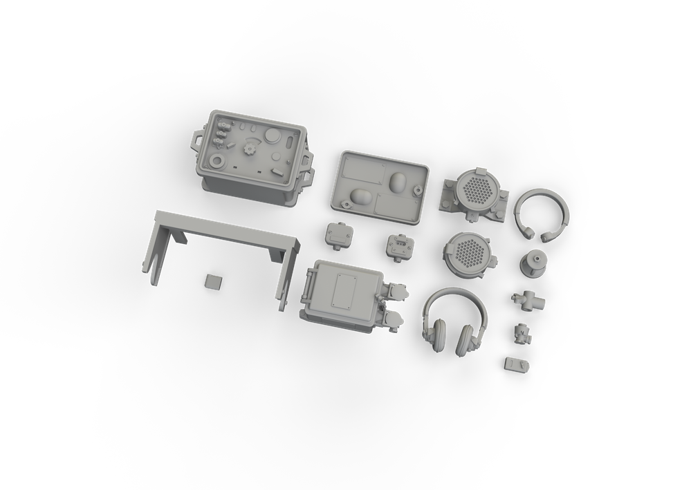 Eduard Brassin ED635033 1:35 Sd.Kfz.251/1 Ausf.C radio equipment
