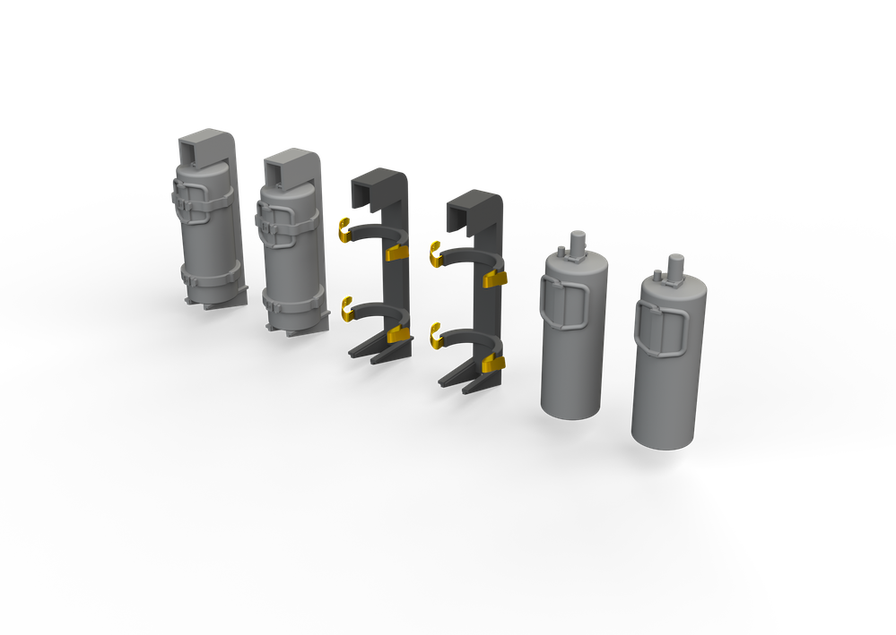 Eduard Brassin ED635034 1:35 WWII German fire extinguishers
