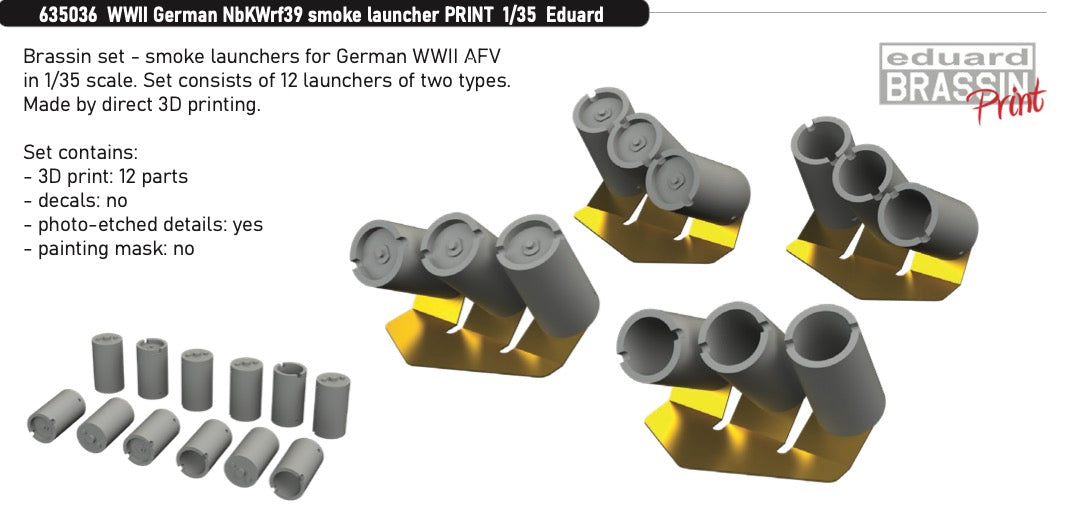 Eduard Brassin ED635036 1:35 WWII German NbKWrf39 smoke launcher
