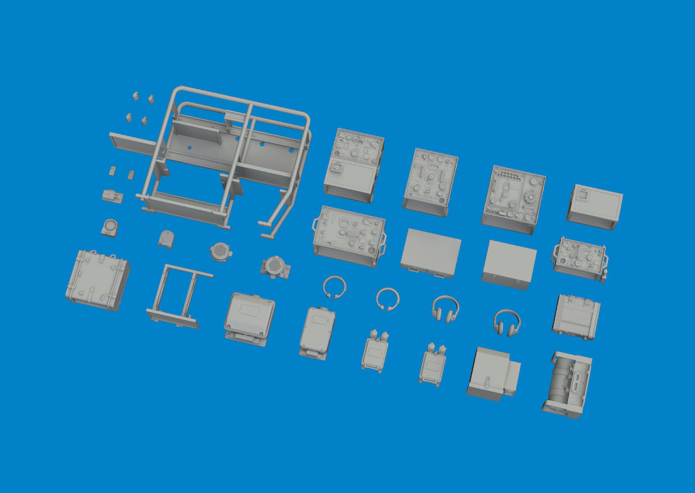 Eduard Brassin ED635039 Sd.Kfz.251/6 Ausf.C radio equipment 3D-Printed 1:35