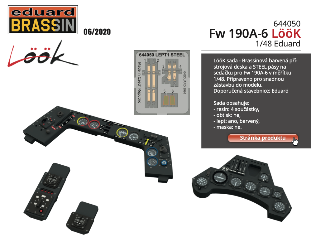 Eduard Brassin ED644050 1:48 Focke-Wulf Fw-190A-6 LooK