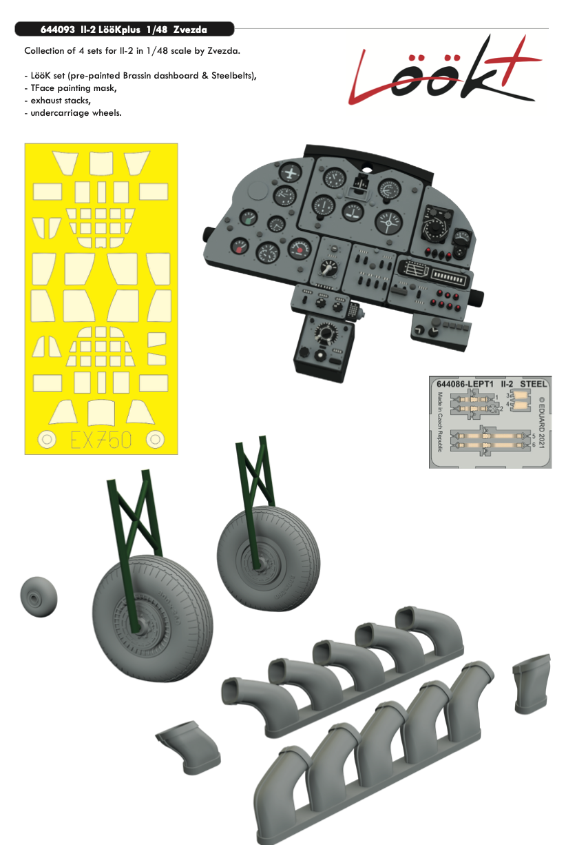 Eduard Brassin ED644093 1:48 Ilyushin Il-2 Stormovik LooK plus