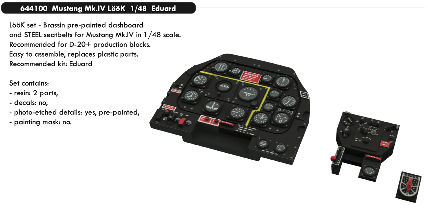 Eduard Brassin ED644100 1:48 North-American Mustang Mk.IV LooK