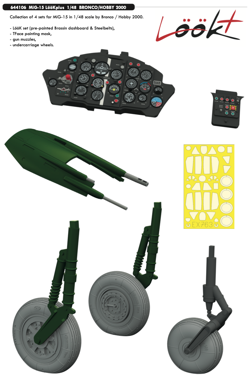 Eduard Brassin ED644106 1:48 Mikoyan MiG-15 LooK plus