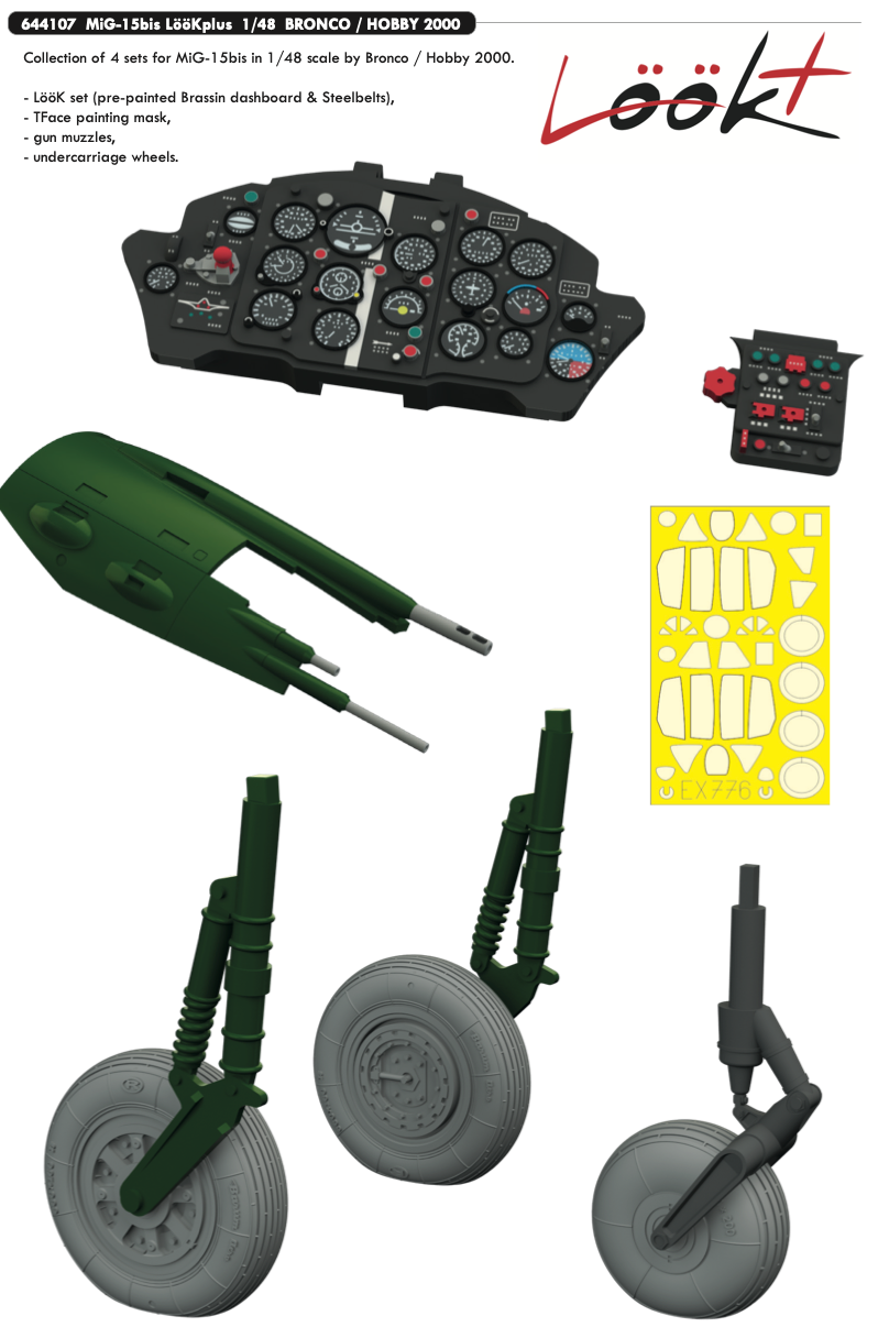 Eduard Brassin ED644107 1:48 Mikoyan MiG-15bis LooK plus