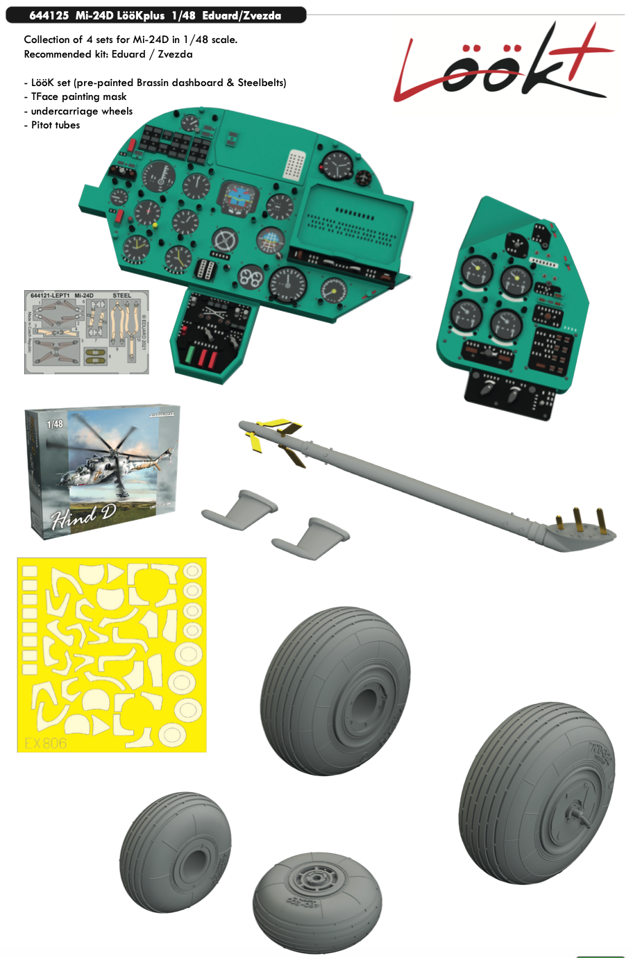 Eduard Brassin ED644125 1:48 MiL Mi-24D LooKplus