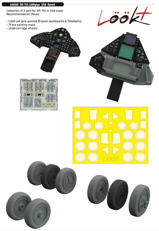 Eduard Brassin ED644160 1:48 Lockheed SR-71 Blackbird LooKplus