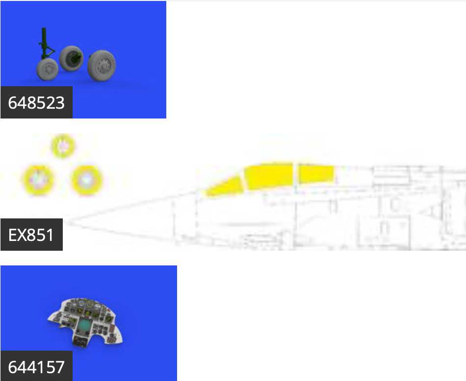 Eduard Brassin ED644167 1:48 Lockheed F-104A Starfighter LooK plus