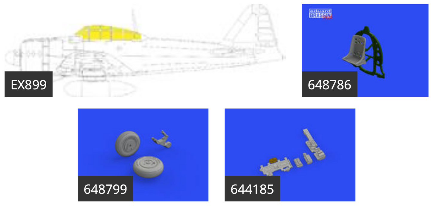 Eduard Brassin ED644189 1:48 Mitsubishi A6M3 Zero LooK plus