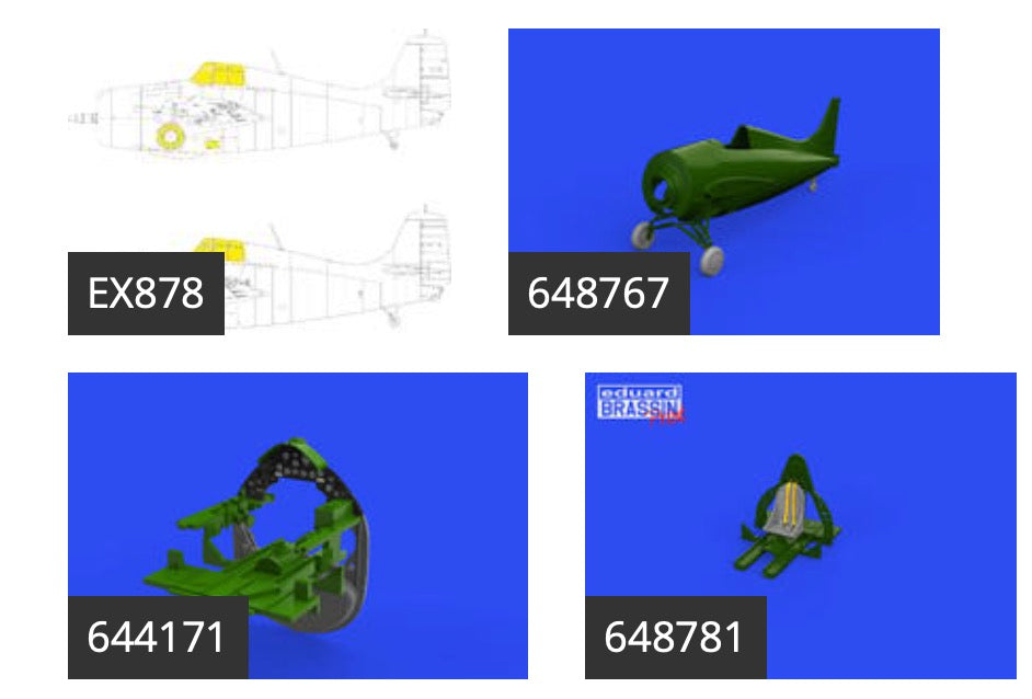 Eduard Brassin ED644191 1:48 Grumman F4F-3 Wildcat early LooK plus