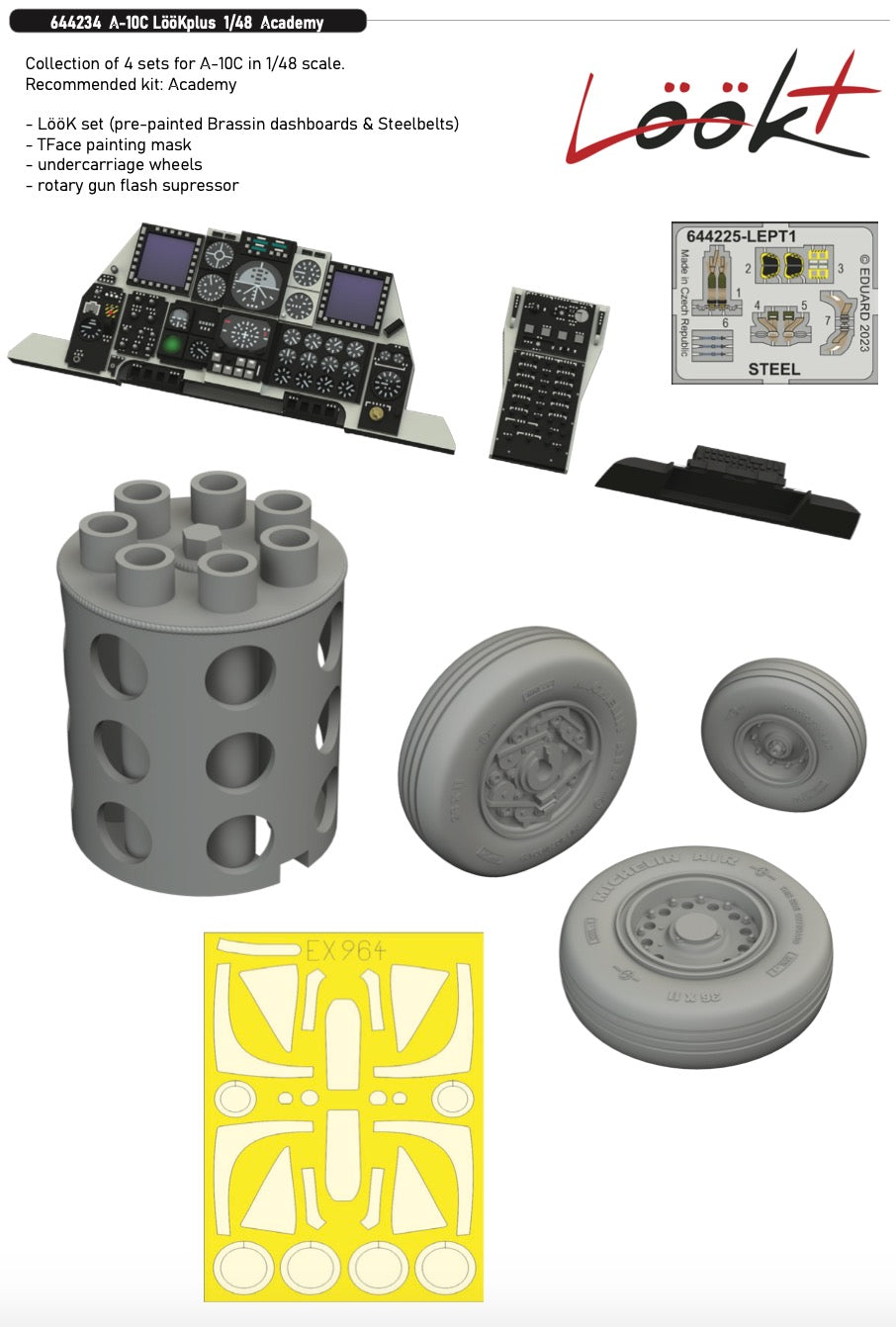 Eduard Brassin ED644234 1:48 Fairchild A-10C Thunderbolt II LooK plus