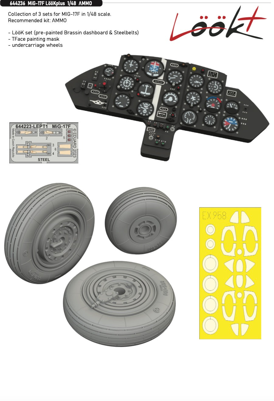 Eduard Brassin ED644236 1:48 Mikoyen MiG-17F LooK plus