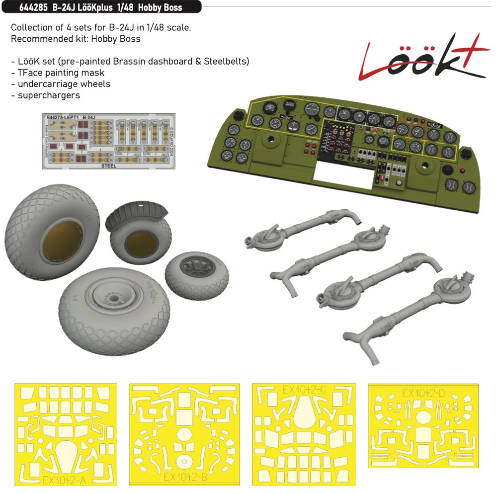 Eduard Brassin ED644285 Consolidated B-24J Liberator LooKplus series 1:48