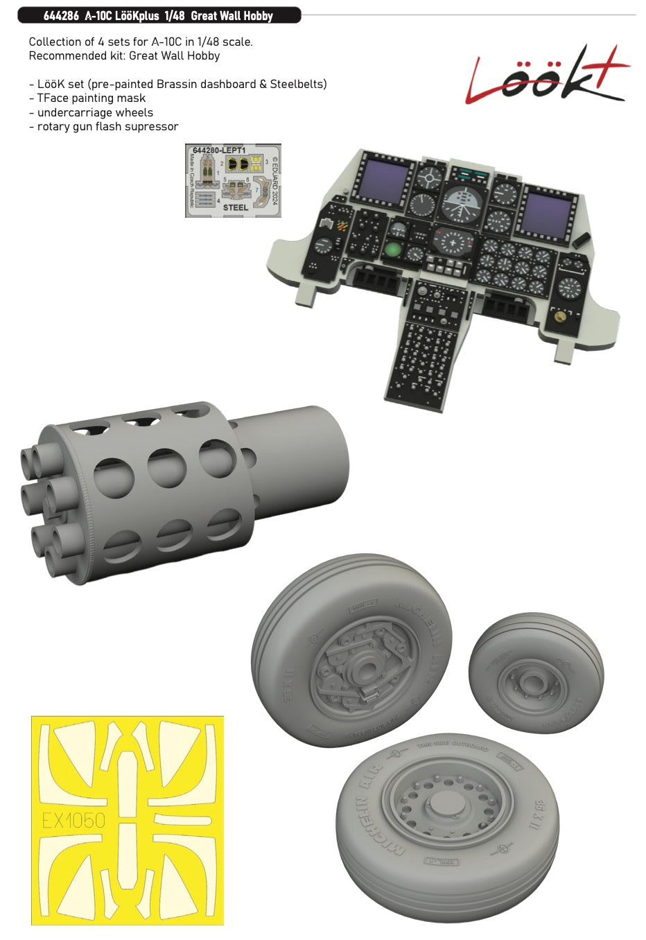 Eduard Brassin ED644286 Fairchild A-10C Thunderbolt II LooKplus series 1:48